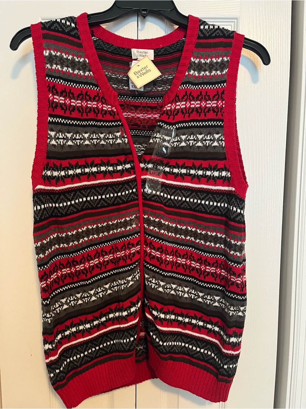 VINTAGE! NWT Baxter & Wells men’s/unisex sweater vest